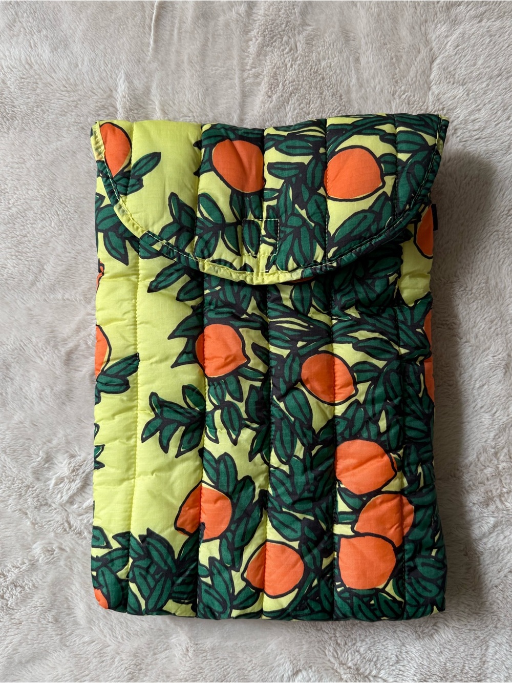 BAGGU Puffy Laptop Sleeve 13”/14” Orange Tree